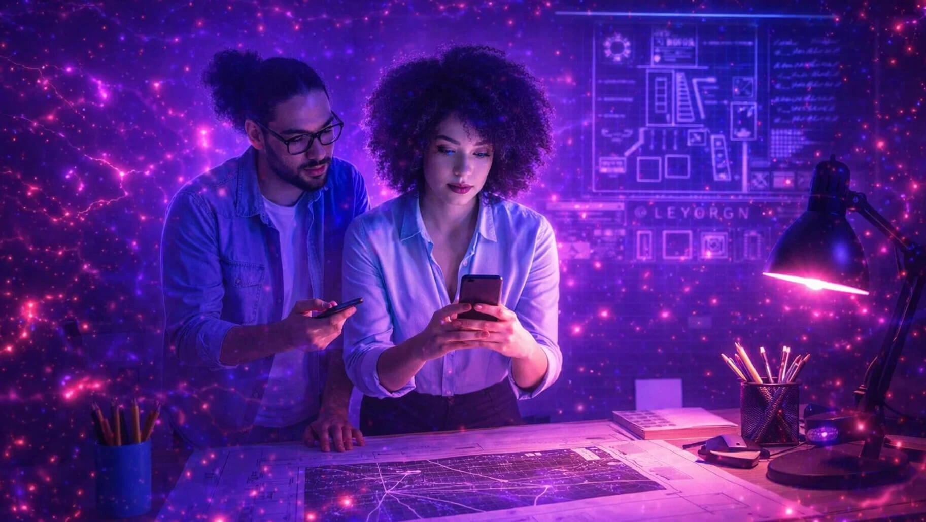 ui ux students working on real world design projects